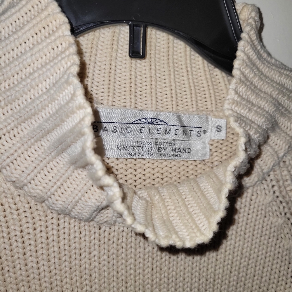Vtg Basic Elements 80s Turtleneck Sweater - image 5